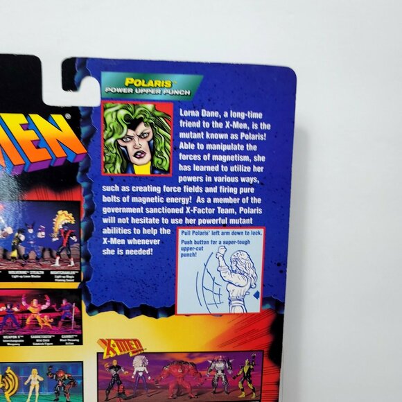 1996 Toy Biz Marvel X-Men Polaris Flashback Series Action Figure NEW Power Punch - Picture 5 of 5